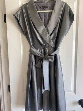 Size 14 Jones Wear Dress, gray color.